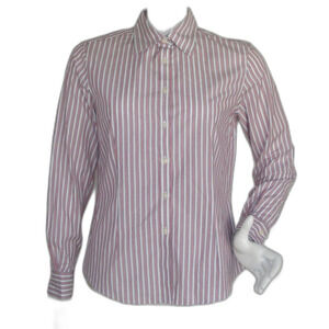 BROOKS BROTHERS Shirt, Fitted 10, Striped, No Iron, Stretch